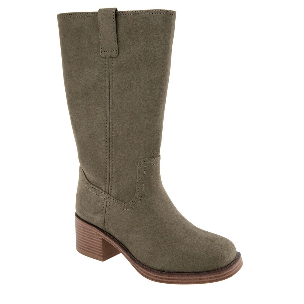 UnionBay Women's Maude Pull On Tall Boot size 7 olive